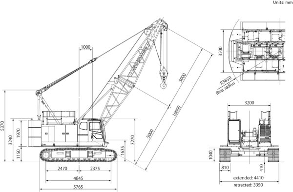 SCX550-3 dimensions